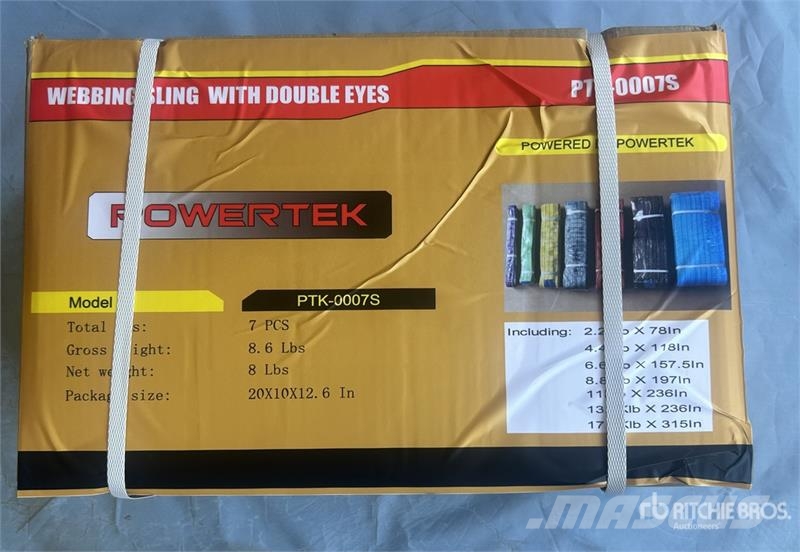 Powertek PTK-0007S Double Eyes Webbing Sling (Unused) Nosturien osat ja lisävarusteet