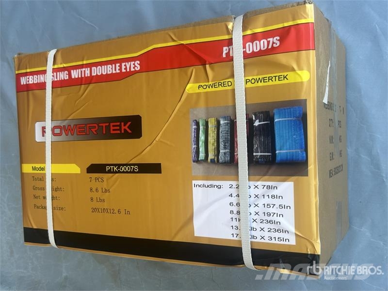 Powertek PTK-0007S Double Eyes Webbing Sling (Unused) Nosturien osat ja lisävarusteet