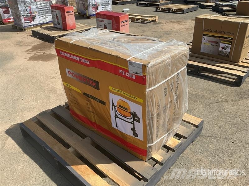 Powertek PTK-130LN 130 L Electric Portable Concrete Mixer ( Mezcladoras de cemento y hormigón