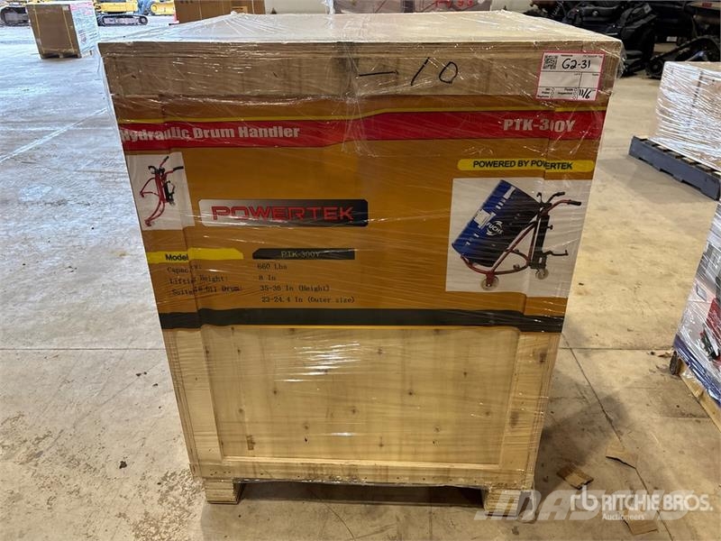 Powertek PTK-300Y Hydraulic Drum Handler (Unused) Компоненты строительной техники