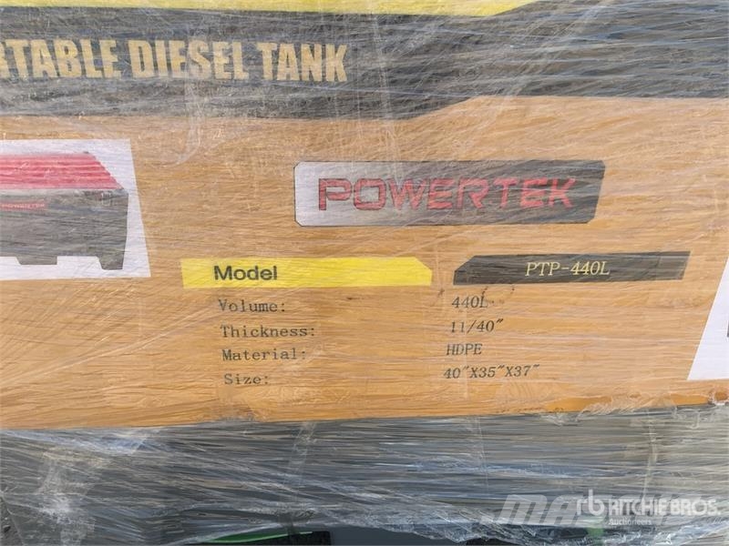 Powertek PTP-440L 116 gal Portable Poly Diesel Fuel Tank (U Fuel and additive tanks