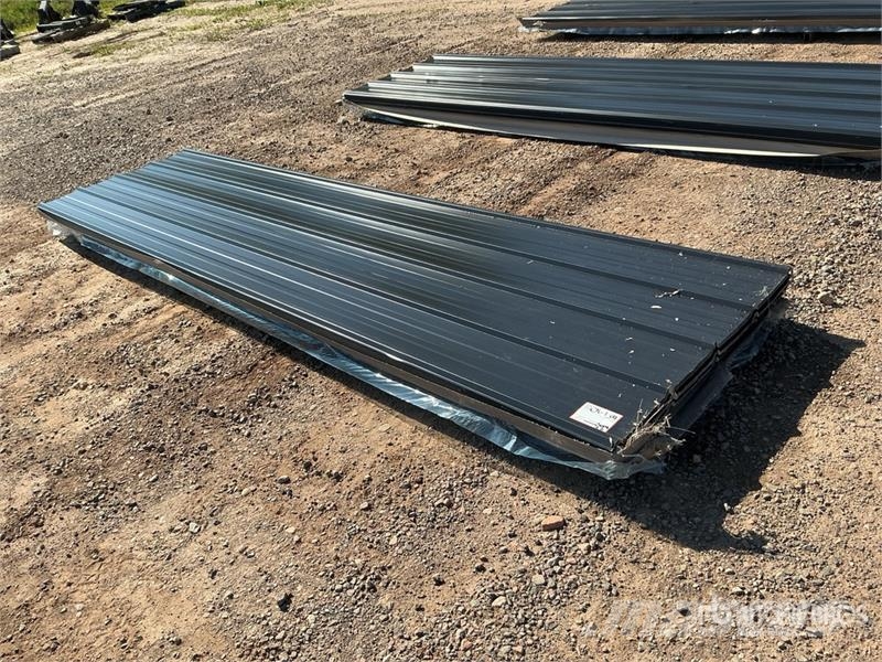 Quantity of (100) 3 ft x 12 ft Black Metal Roof Pa Winches, hoists and material lifts