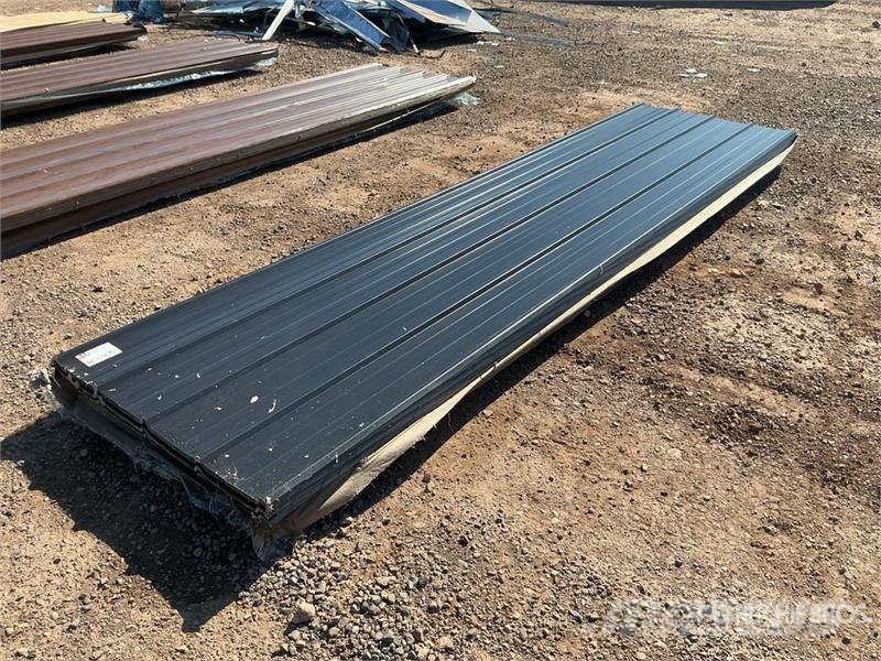 Quantity of (100) 3 ft x 12 ft Black Metal Roof Pa Winches, hoists and material lifts