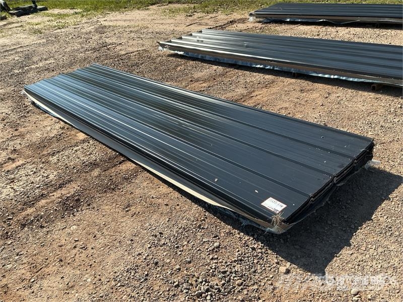 Quantity of (100) 3 ft x 12 ft Black Metal Roof Pa Winches, hoists and material lifts