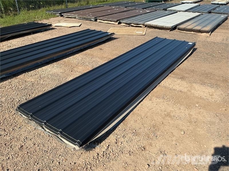  Quantity of (100) 3 ft x 12 ft Black Metal Roof Pa Winches, hoists and material lifts