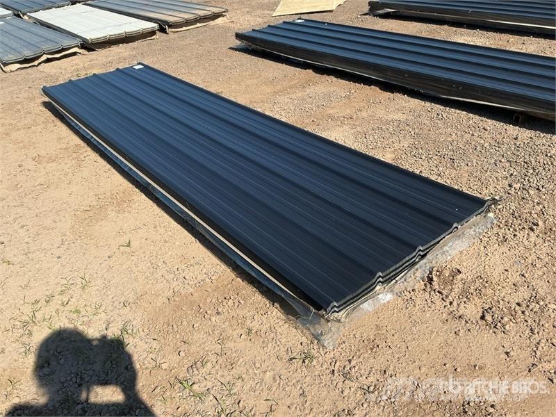  Quantity of (100) 3 ft x 12 ft Black Metal Roof Pa Winches, hoists and material lifts