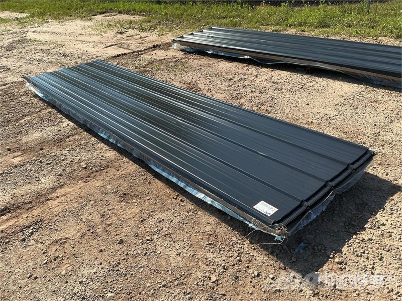  Quantity of (100) 3 ft x 12 ft Black Metal Roof Pa Winches, hoists and material lifts