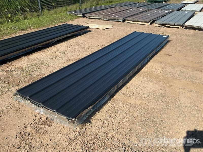  Quantity of (100) 3 ft x 12 ft Black Metal Roof Pa Winches, hoists and material lifts