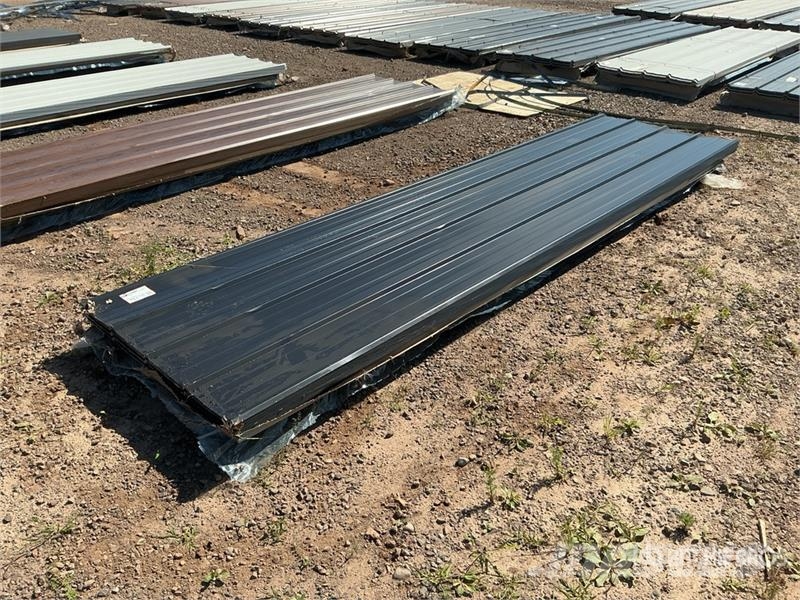 Quantity of (100) 3 ft x 12 ft Black Metal Roof Pa Winches, hoists and material lifts