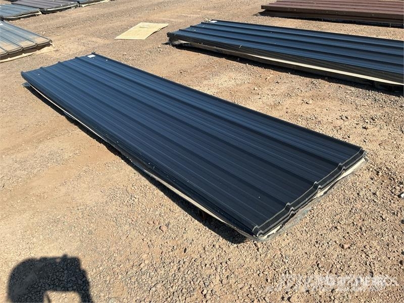  Quantity of (100) 3 ft x 12 ft Black Metal Roof Pa Winches, hoists and material lifts