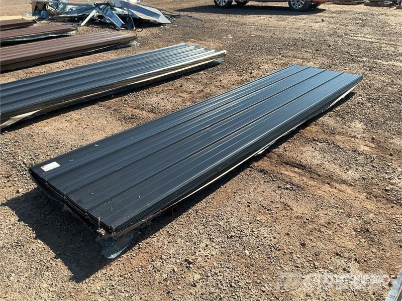  Quantity of (100) 3 ft x 12 ft Black Metal Roof Pa Winches, hoists and material lifts