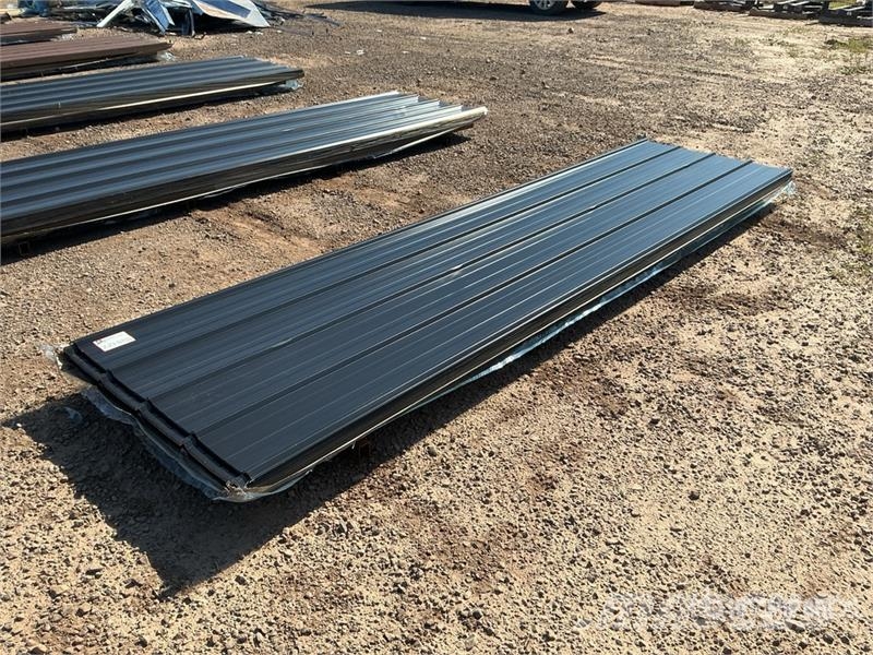  Quantity of (100) 3 ft x 12 ft Black Metal Roof Pa Winches, hoists and material lifts