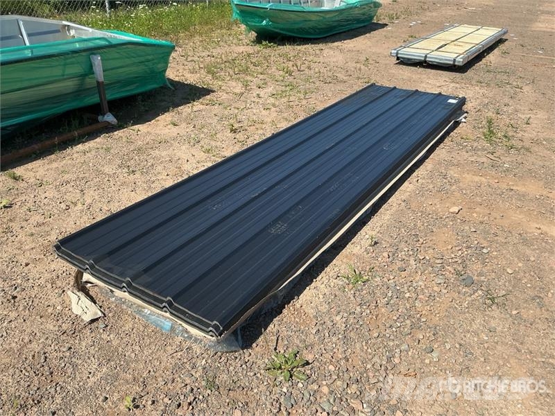 Quantity of (100) 3 ft x 12 ft Black Metal Roof Pa Winches, hoists and material lifts