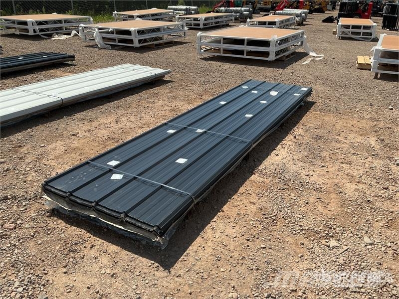 Quantity of (100) Black Metal Roof Panels (Unused) Gervės, keltuvai ir medžiagų kėlimo įranga