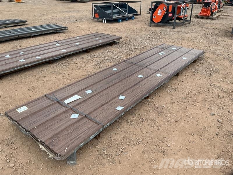Quantity of (100) Brown Metal Roof Panels (Unused) Gervės, keltuvai ir medžiagų kėlimo įranga