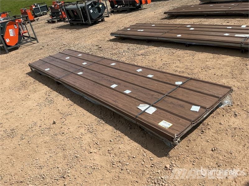 Quantity of (100) Brown Metal Roof Panels (Unused) Gervės, keltuvai ir medžiagų kėlimo įranga