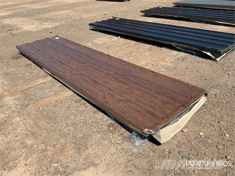 Quantity of (100) Brown Metal Roof Panels (Unused) Gervės, keltuvai ir medžiagų kėlimo įranga