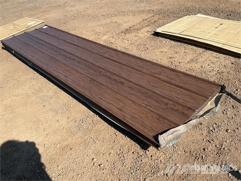 Quantity of (100) Brown Metal Roof Panels (Unused) Gervės, keltuvai ir medžiagų kėlimo įranga