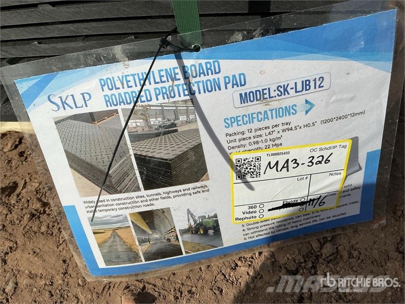  Quantity of (12)  SKLP SK-LJB12 94 in x 47 in Poly Other components