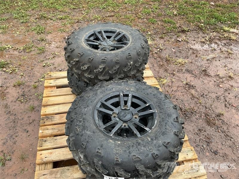  Quantity of (2) 25x8.00-12 Tires الإطارات والعجلات والحافات