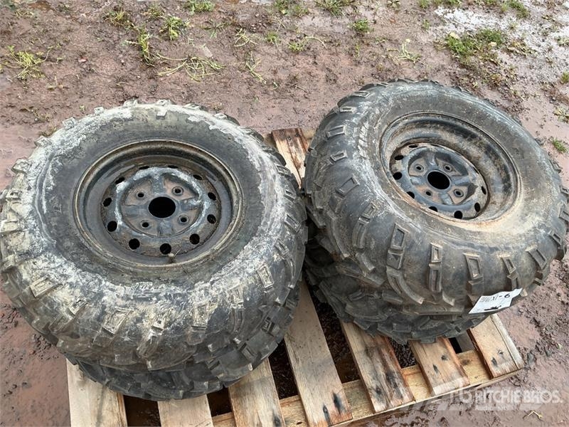  Quantity of (2) 26x9-12 Tires الإطارات والعجلات والحافات