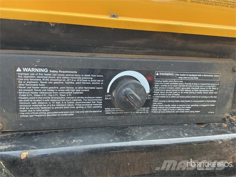  Quantity of (2) 650000 BTU Space Heater Isıtma ve çözme ekipmanı