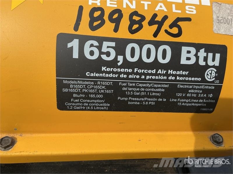  Quantity of (2) 650000 BTU Space Heater Isıtma ve çözme ekipmanı