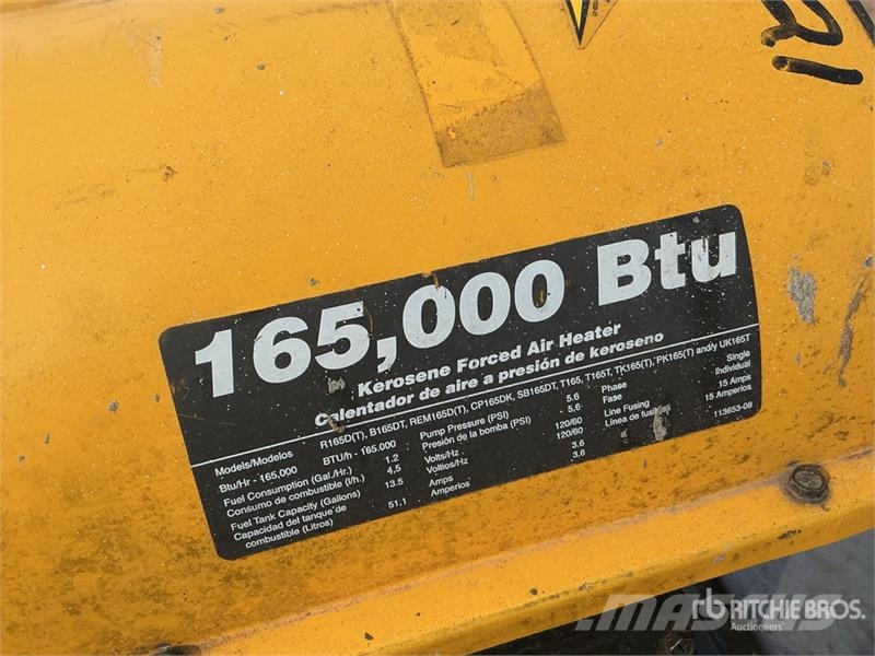  Quantity of (2) 650000 BTU Space Heater Isıtma ve çözme ekipmanı