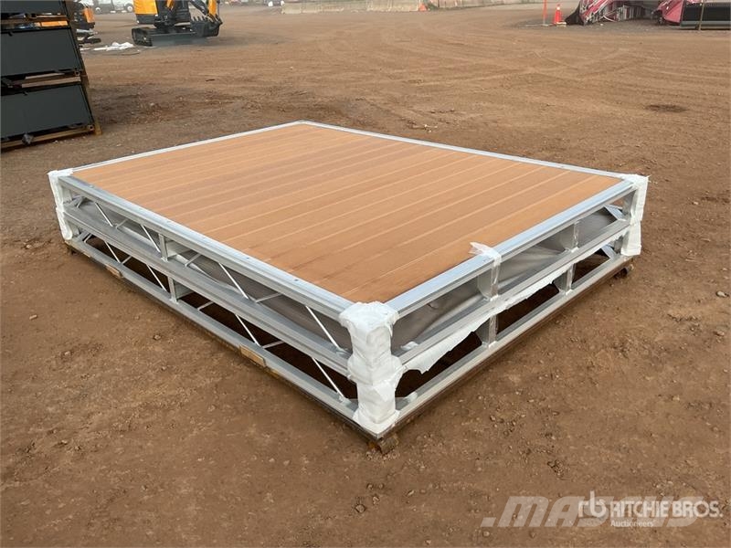  Quantity of (2)  BYT BDF6 6 ft x 8 ft Aluminum Boa ماكينات زراعية - غير ذلك