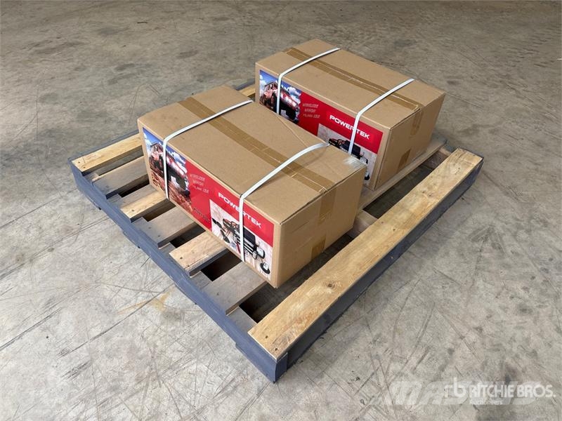  Quantity of (2)  Powertek WW13000 13000 lb Winch ( Montacargas y elevadores de material