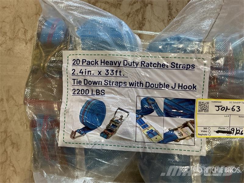 Quantity of (20) 2.4 in x 33 ft Blue Heavy Duty Ra Drugi deli