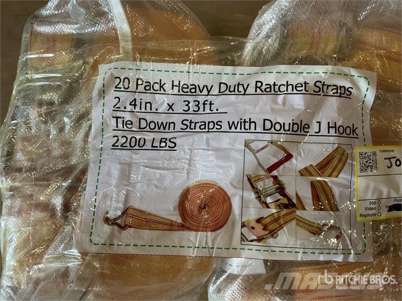 Quantity of (20) 2.4 in x 33 ft Yellow Heavy Duty Drugi deli