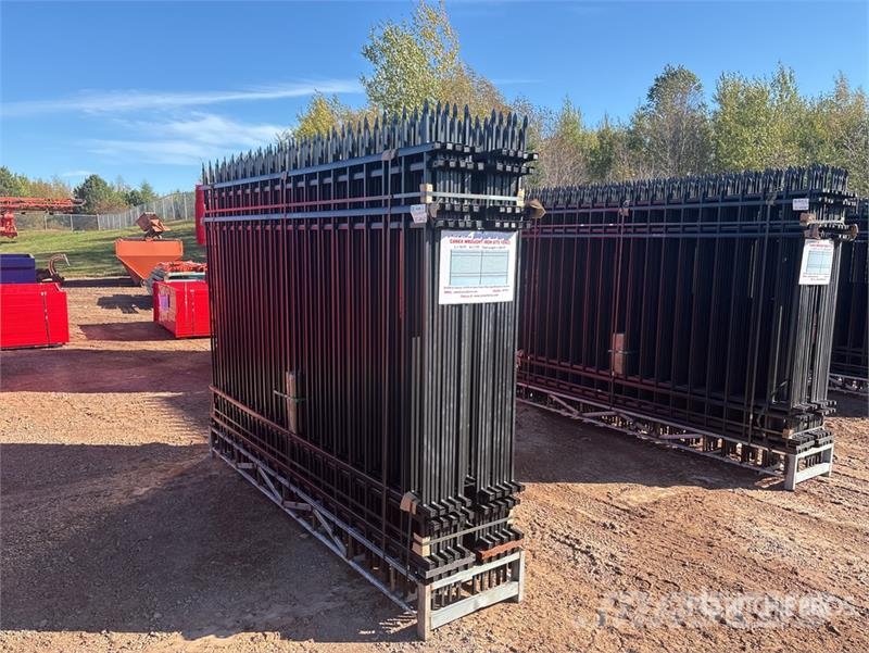 Quantity of (20) 9 ft 3 in x 6 ft 4 in Powder Coat Fencing equipment