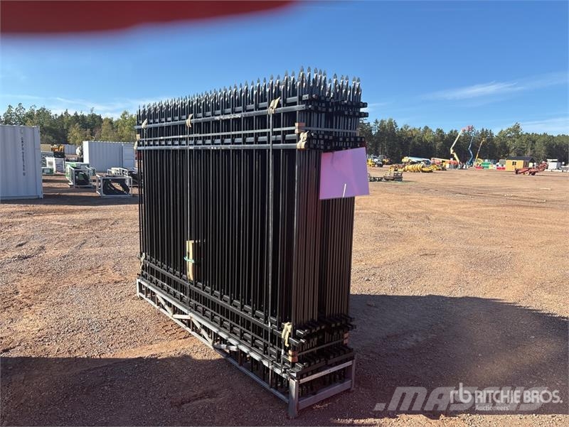 Quantity of (20) 9 ft 3 in x 6 ft 4 in Powder Coat Fencing equipment