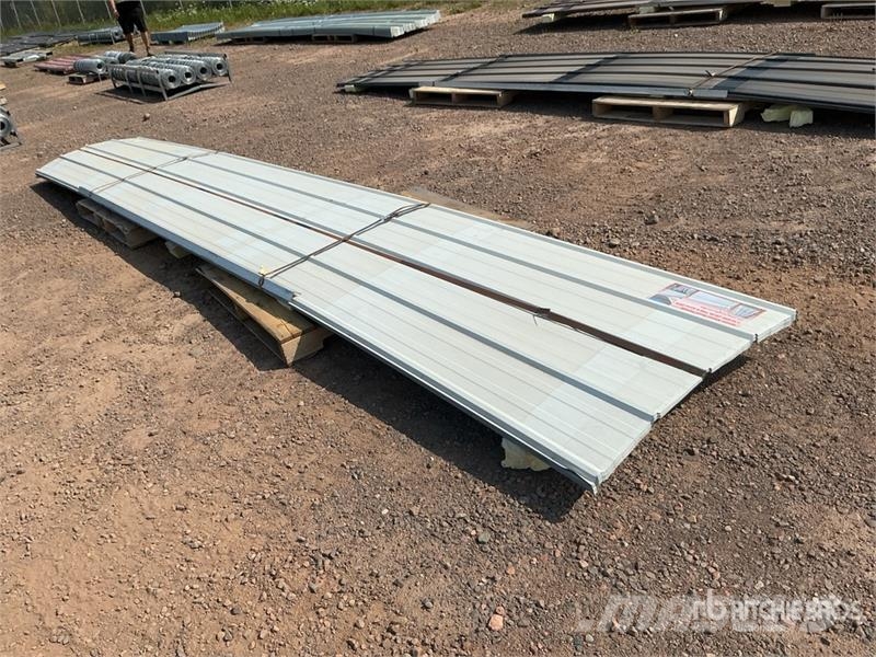 Quantity of (20) White Metal Roof Panels (Unused) Gervės, keltuvai ir medžiagų kėlimo įranga