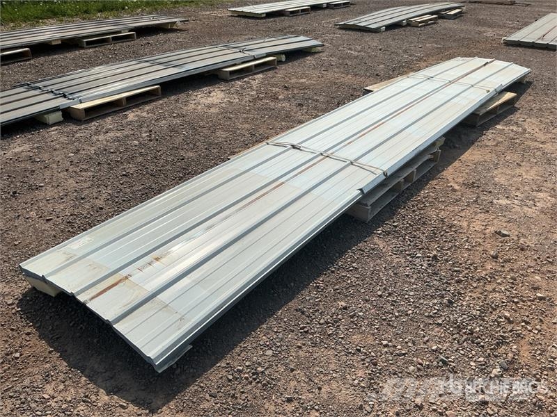 Quantity of (20) White Metal Roof Panels (Unused) Gervės, keltuvai ir medžiagų kėlimo įranga