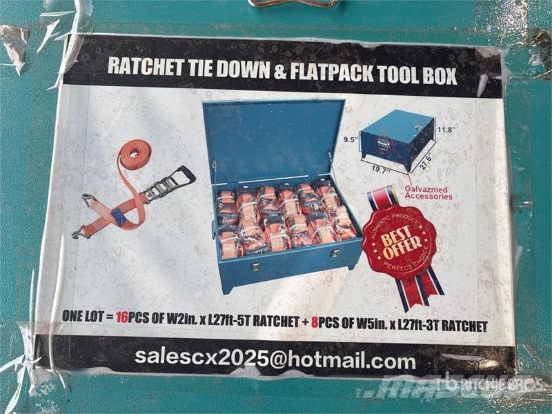  Quantity of (24) Greatbear Ratchet Tie Down Straps مكونات أخرى