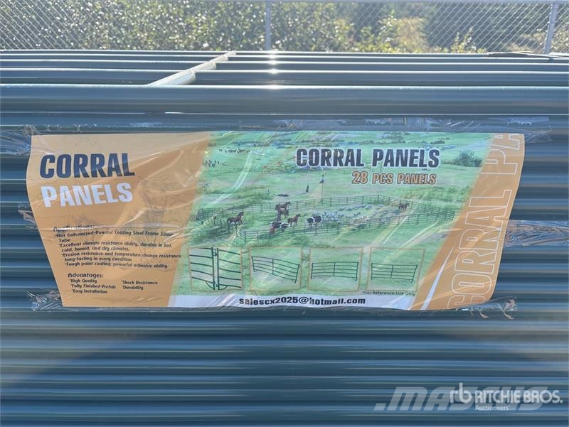  Quantity of (28) 9 ft 4 in Powder Coated Corral Li Ostali stroji in oprema za živino