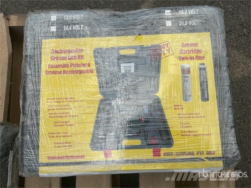 Quantity of (3) Powertek PT1800 Cordless Grease G Drugi deli