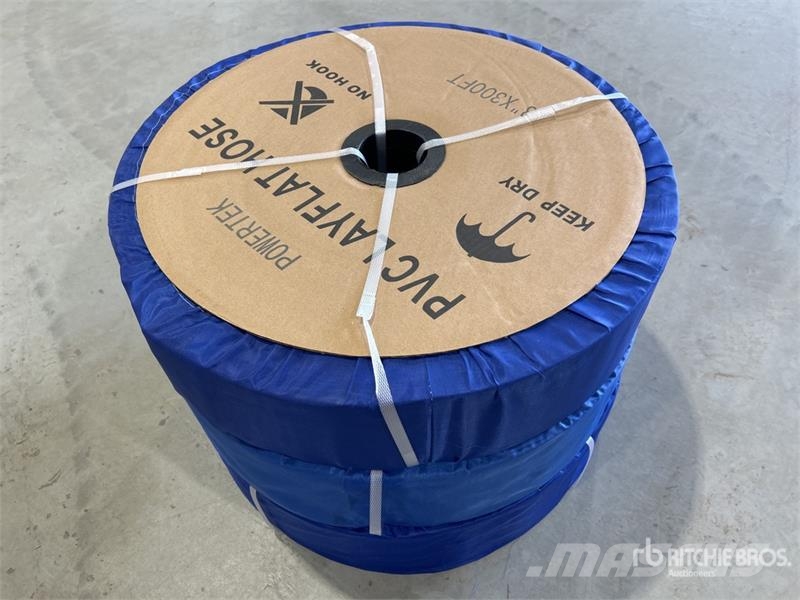 Quantity of (3)  Powertek 3"-300FT PVC Layflat Wat Priedai
