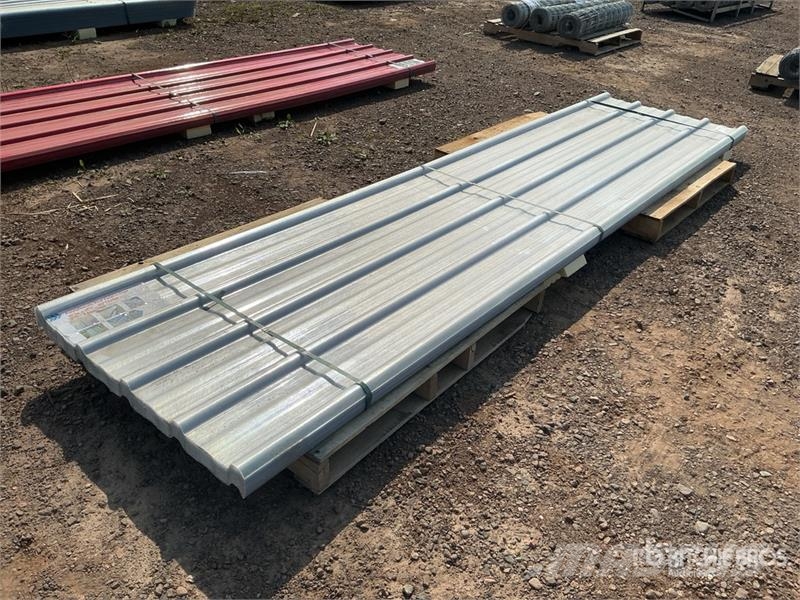  Quantity of (30) 3 ft x 20 ft Clear Corrugated Pol Vintsid, telfrid ja materjaliliftid