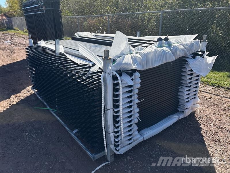 Quantity of (30) 9 ft 1 in x 6 ft 8 in Powder Coat Fencing equipment
