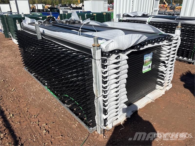 Quantity of (30) 9 ft 1 in x 6 ft 8 in Powder Coat Fencing equipment
