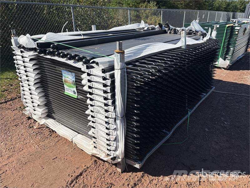 Quantity of (30) 9 ft 1 in x 6 ft 8 in Powder Coat Fencing equipment