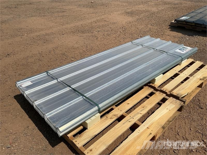 Quantity of (30) Clear Polycarbonate Roof Panel (U Gervės, keltuvai ir medžiagų kėlimo įranga