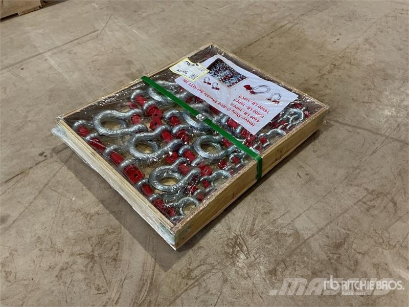 Quantity of (30) Sets of Heavy-Duty D-Ring Shackle Kranar, delar och tillbehör