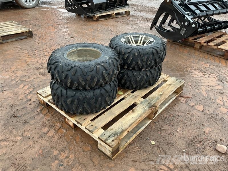  Quantity of (4) 25x8-12 Tires - Fits ATV الإطارات والعجلات والحافات