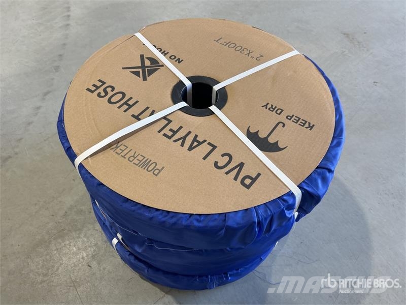 Quantity of (4) Powertek 2"-300FT PVC Layflat Wat Priedai