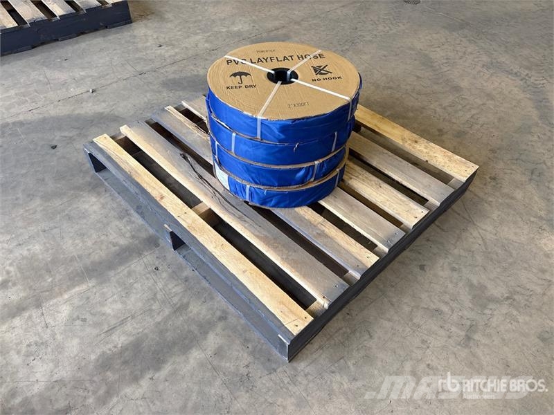  Quantity of (4)  Powertek 2"-300FT PVC Layflat Wat Acessórios de concreto