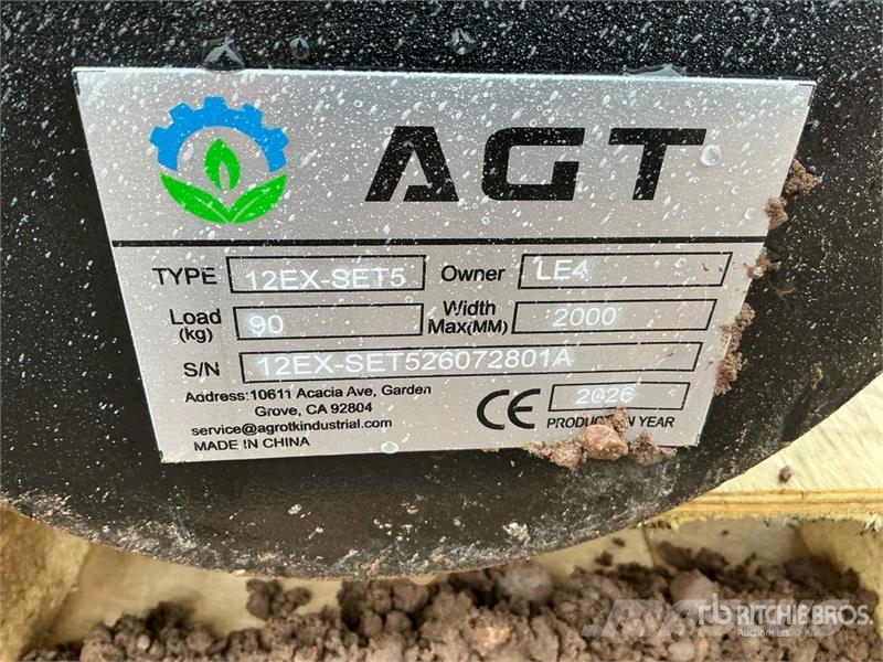  Quantity of (5)  AGT 12EX-SET5 Mini Excavator Atta مكونات أخرى